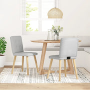 Sedie da Pranzo 2 pz Grigio Nuvola in Tessuto 4101077