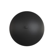 Lampada da parete Mush in acciaio nero opaco