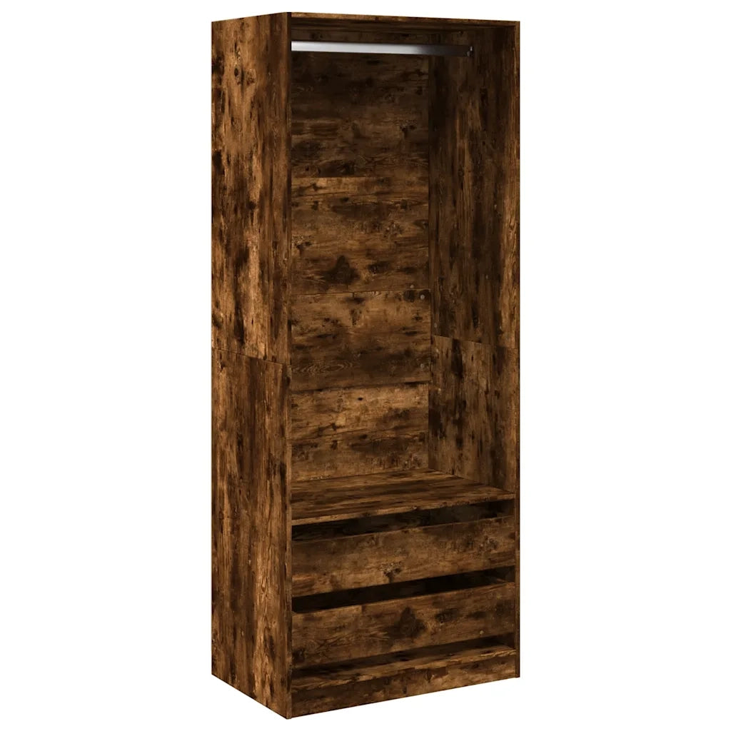 Armadio Rovere Fumo 80x50x200 cm in Legno Multistrato CFW3579446