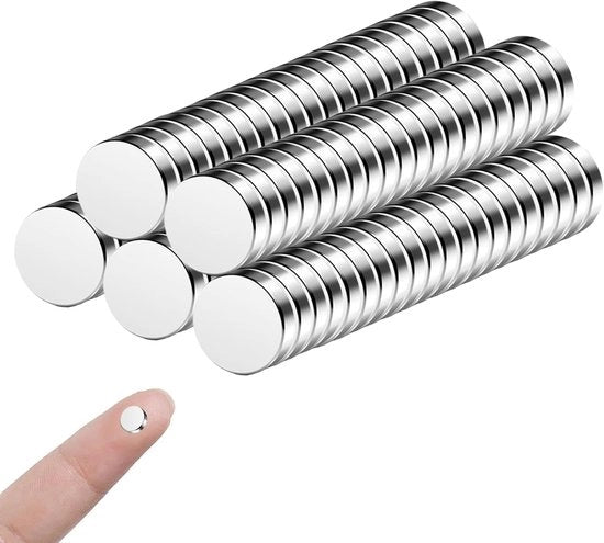 100 pezzi di magneti forti 6x2mm, magneti neodymium extra forti, piccoli magneti per bacheche, mini magneti rotondi per whiteboard, per whiteboard, lavagne, bacheche, porte, cartelli, schermi