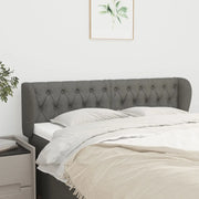 Testiera ad Orecchio-Testata con Orecchie Grigio Scuro 163x23x78/88 cm in Tessuto 562822