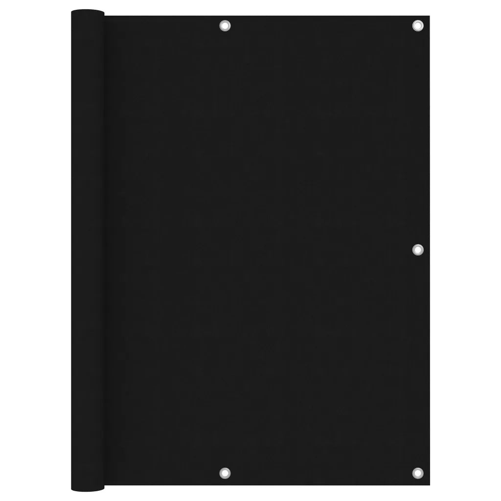 Paravento da Balcone Nero 120x600 cm in Tessuto Oxford cod mxl 19894