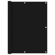 Paravento da Balcone Nero 120x600 cm in Tessuto Oxford cod mxl 19894