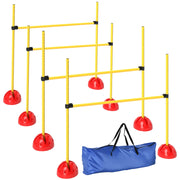Set Agility per Cani 4 Pezzi con Ostacoli e Borsa ¨C Zephmum ¨C Giallo