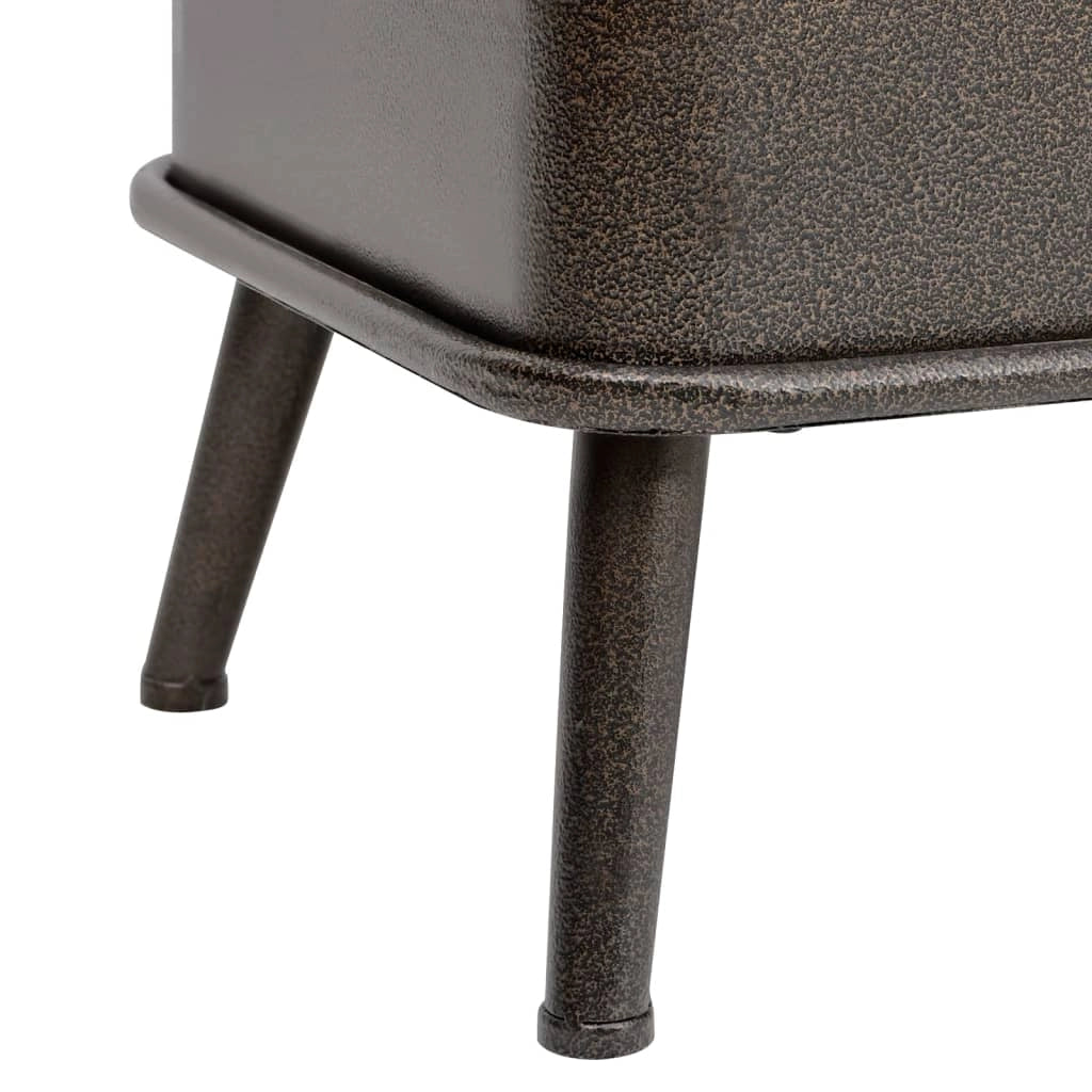 Panca contenitore con schienale 110 cm materiale sintetico nero 02_0010890