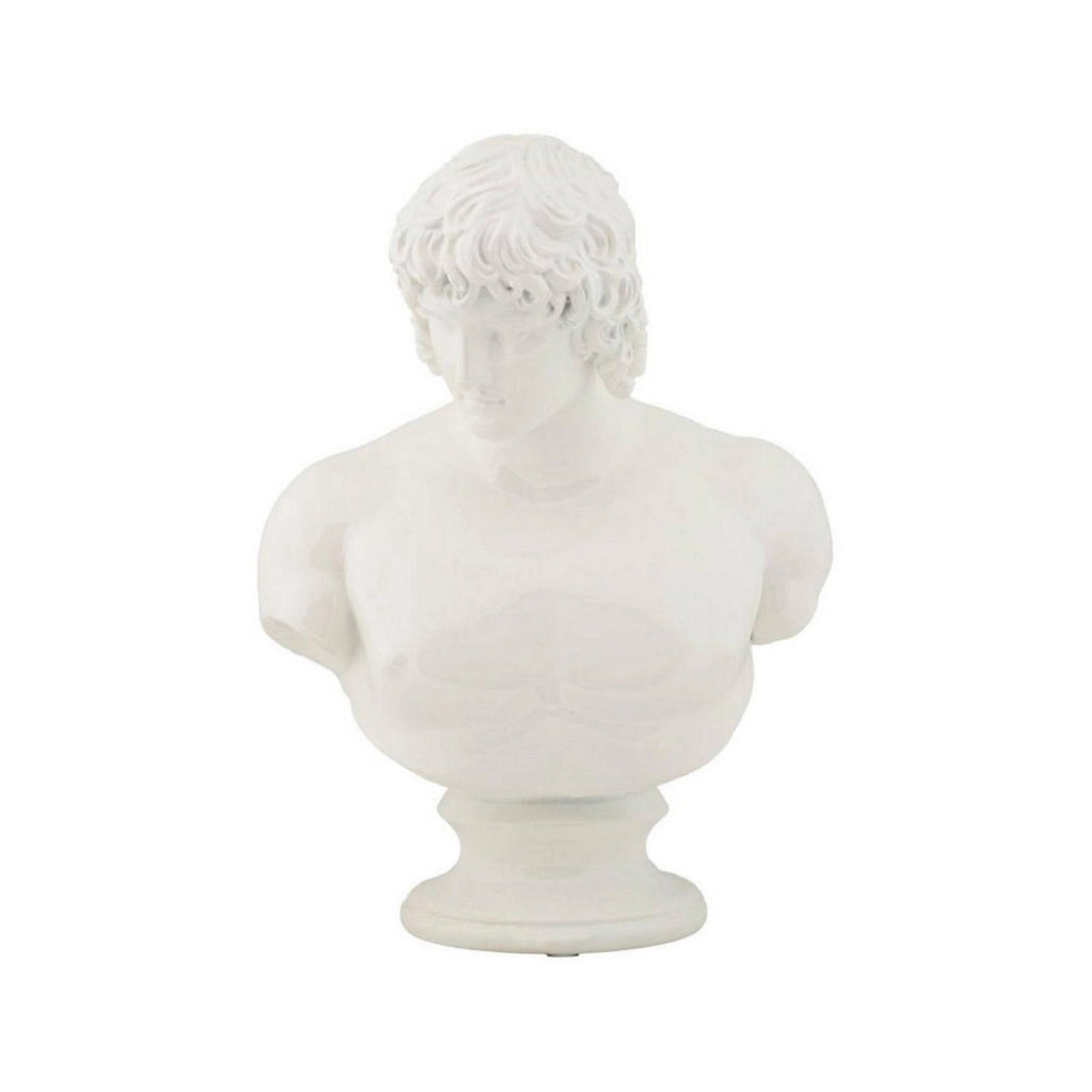 Oggettistica Encausto, Complemento d'arredo, Articolo decorativo, Accessorio d'arredo, 18x13 h25 cm, Bianco