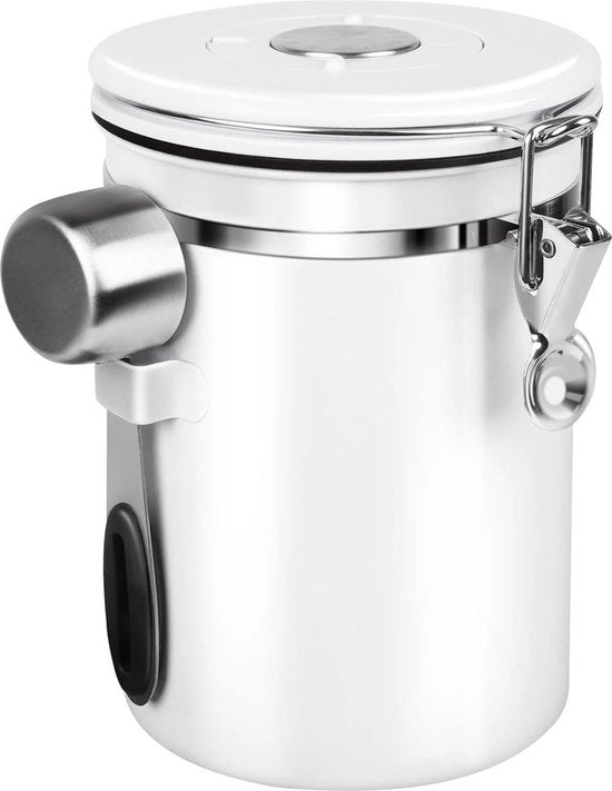 Reservoio aereostatico per caffè e tè in acciaio inossidabile da 18 litri per conservare capsule di caffè e tè bianche