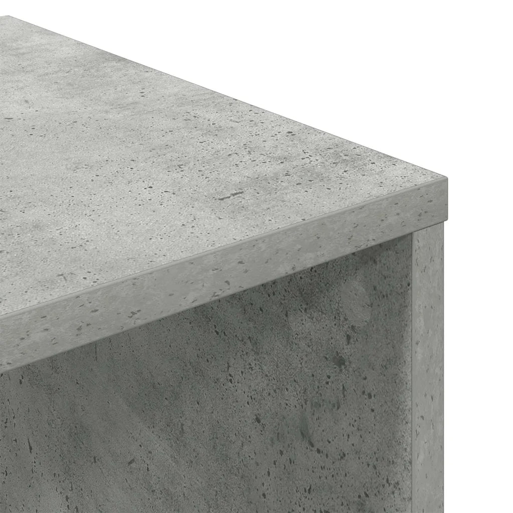 Libreria Grigio Cemento 34x31x112 cm in Legno Multistrato 860286