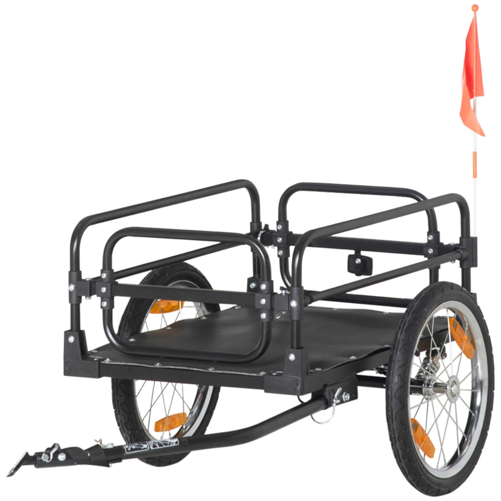 Rimorchio pieghevole per bicicletta ¨C zephmum ¨C acciaio, ruote 16 pollici