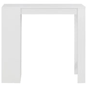 Tavolo da Bar con Ripiano Bianco 110x50x103 cm 280211