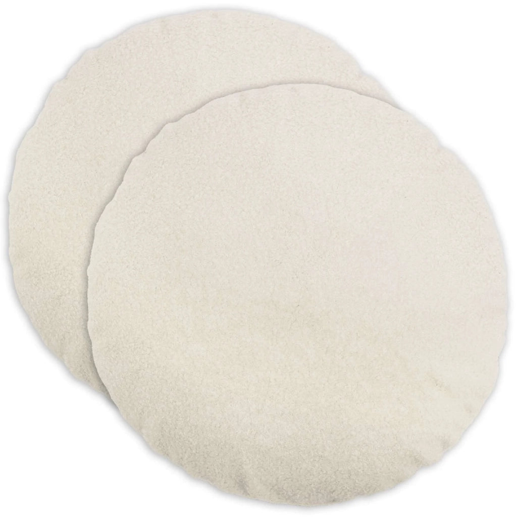 Federa 2 pcs HEERLEN Crema Ø 50 cm Bouclé 922619