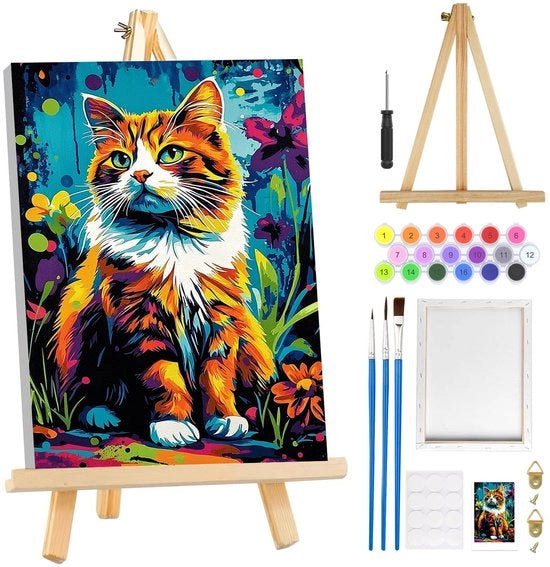 Kit di pittura su tela per adulti, iniziale con telaio, paesaggio floreale, pittura su tela per adulti con cavalletto, kit di pittura ad olio per hobby, artigianato per decorazione di casa 

Modello: MOGTAA Kat 
Codice prodotto: (inserire codice prodotto)