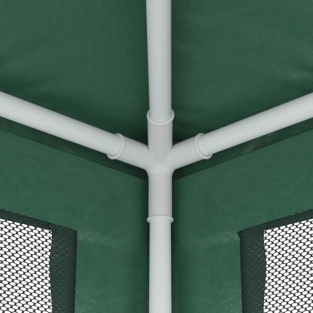 Tenda per Feste 4 Pareti Laterali in Rete Verde 2,5x2,5m HDPE 319223