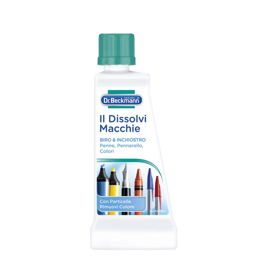 Smacchiatore Dissolvi Macchie Delicato su e Tessuti Lavabili e Non Lavabili 50ml, Biro e Inchiostro, Dr. Beckmann