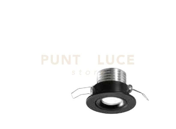 EGG FARETTO DA INCASSO LED 3W 3000K 195LM IP20 NERO D.5,2CM