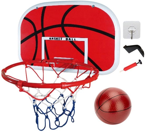 Mini Ringo di Basket - Adattabile - Interno Esterno - per bambini - Incluso pompa e pallone