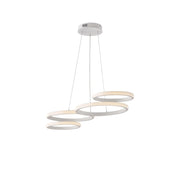 Sospensione Moderna Hobart Plastica Bianco Led 40W Dimmerabile 3000-4000-6000K