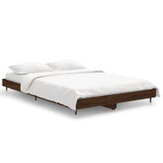Letto matrimoniale | Letto per adulti | Giroletto senza Materasso Rovere Marrone 120x190 cm Truciolato