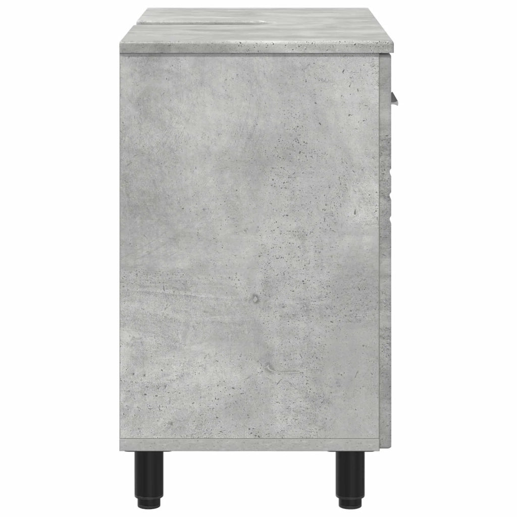 Mobiletto da bagno Grigio Cemento 60 x 35 x 60 cm