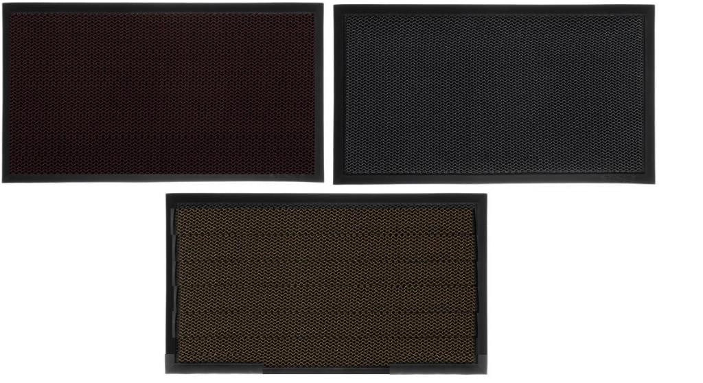 1 Pezzo Tappeto Zerbino Gomma Termoplastica 43 x 76 cm 3 Colori