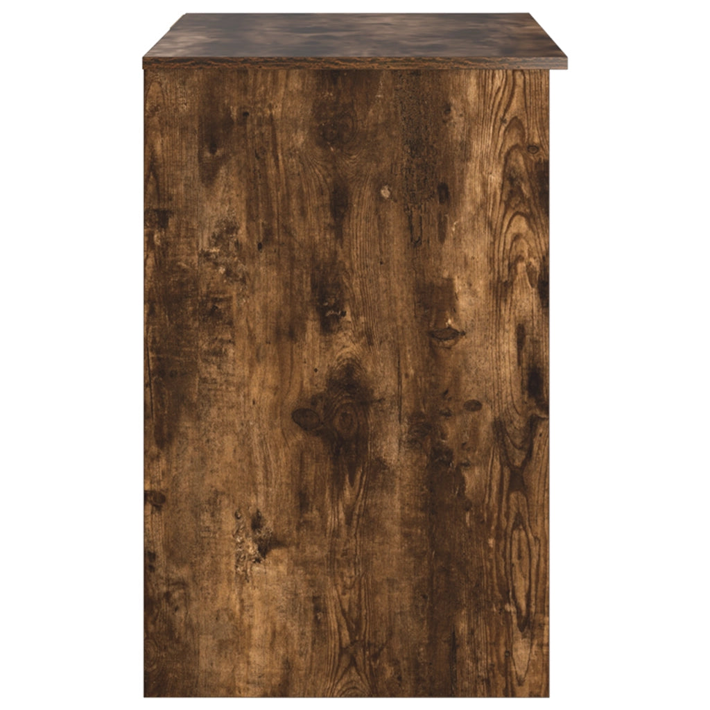 Scrivania con contenitore Rovere affumicato 90x49,5x75 cm Legno ingegnerizzato