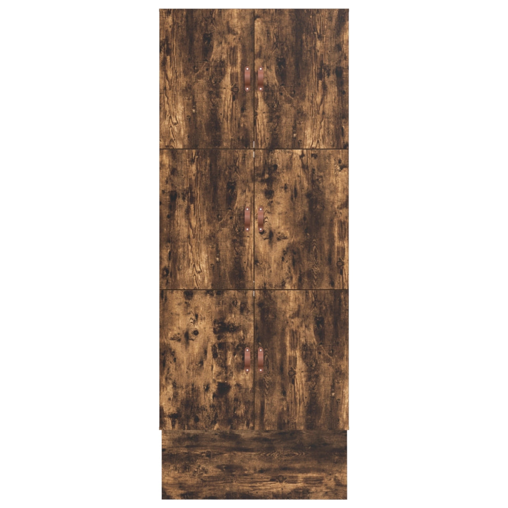 Struttura letto contenitore Quercia affumicata 100x200 cm