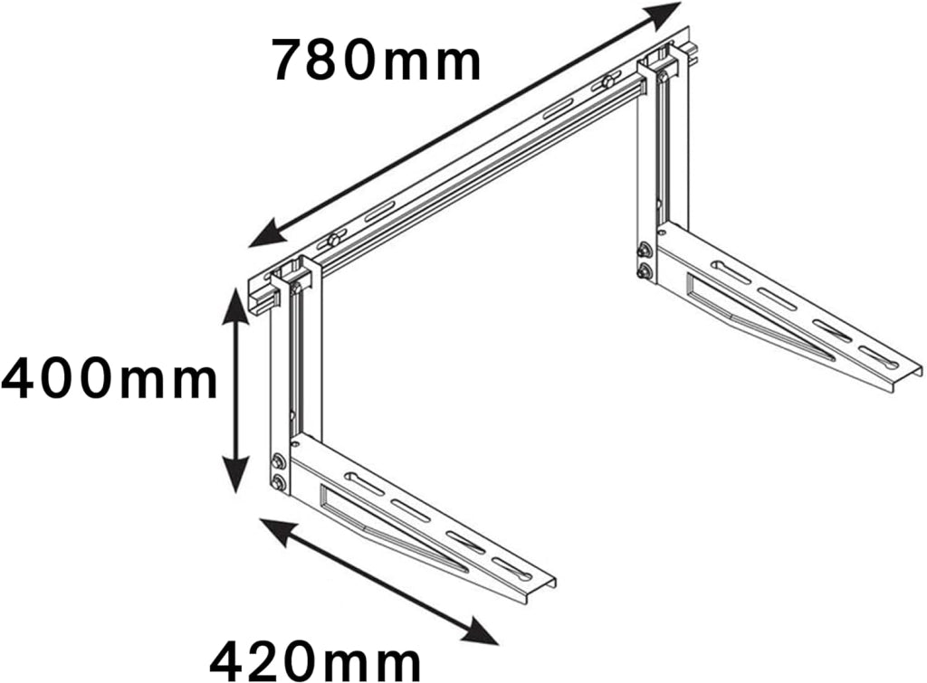Staffe per climatizzatore unità esterna klima klik 420 42x40x72 fischer