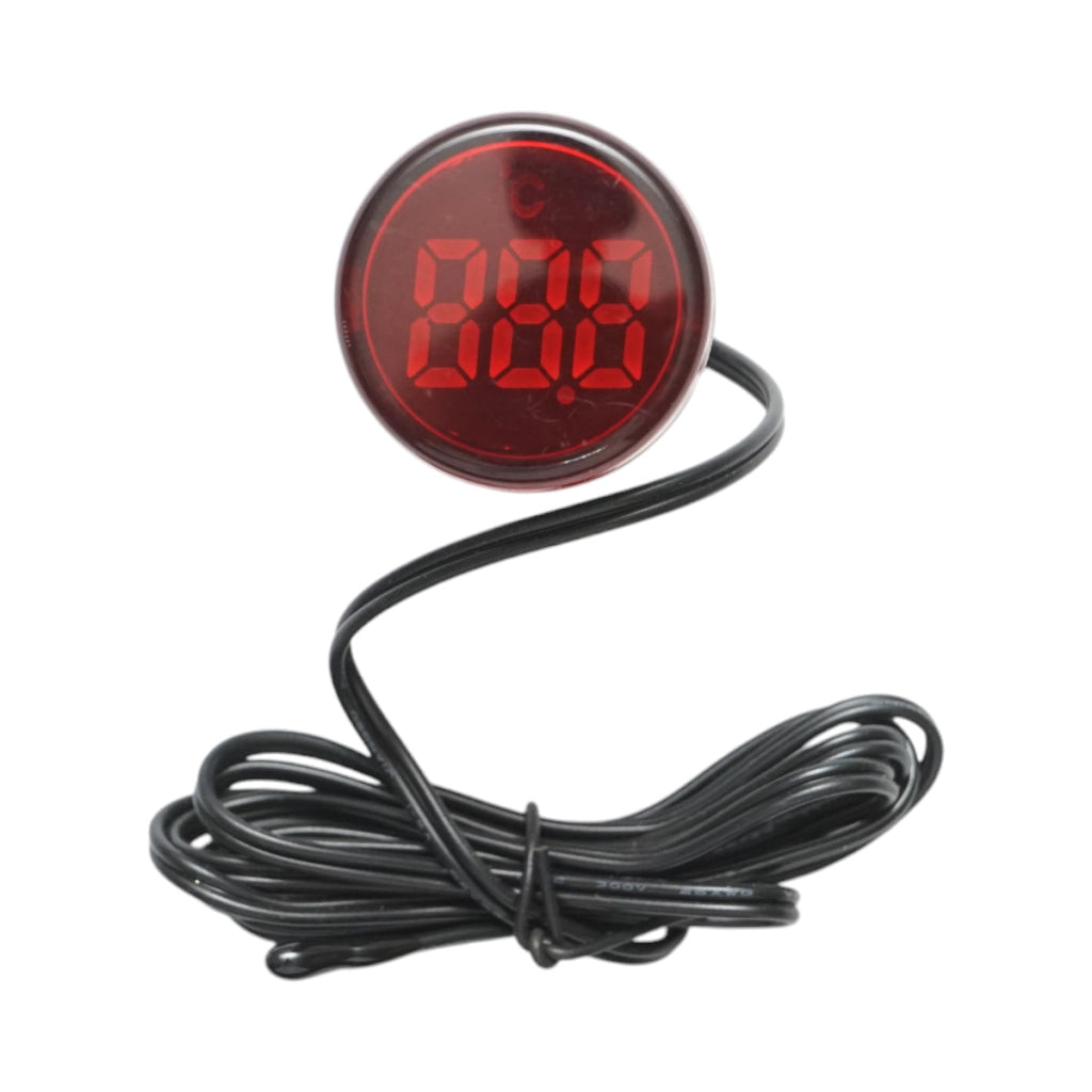 Indicatore digitale di temperatura con sonda LED rossa 220V/380V AC Ø 22mm Breckner Germany
