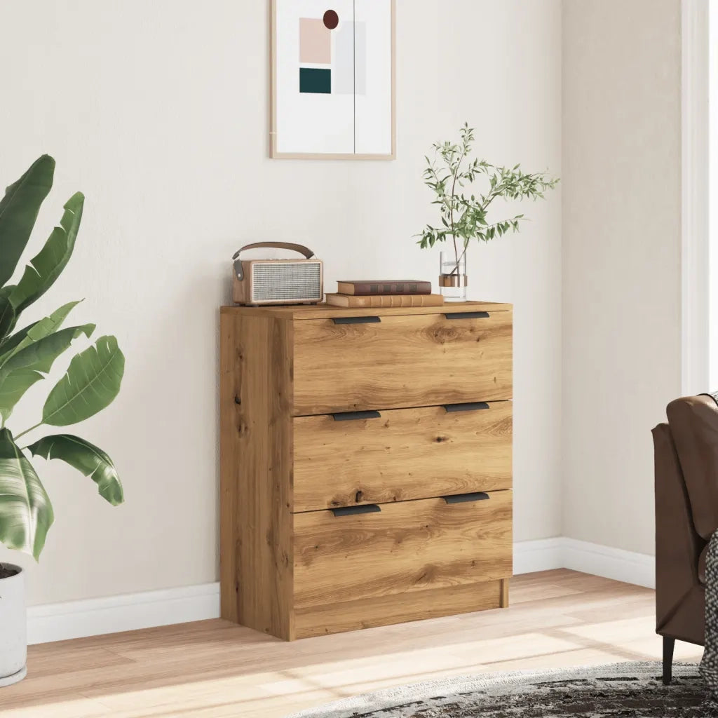 vidaXL Credenza Rovere Artigianale 60x30x70 cm in Legno Multistrato