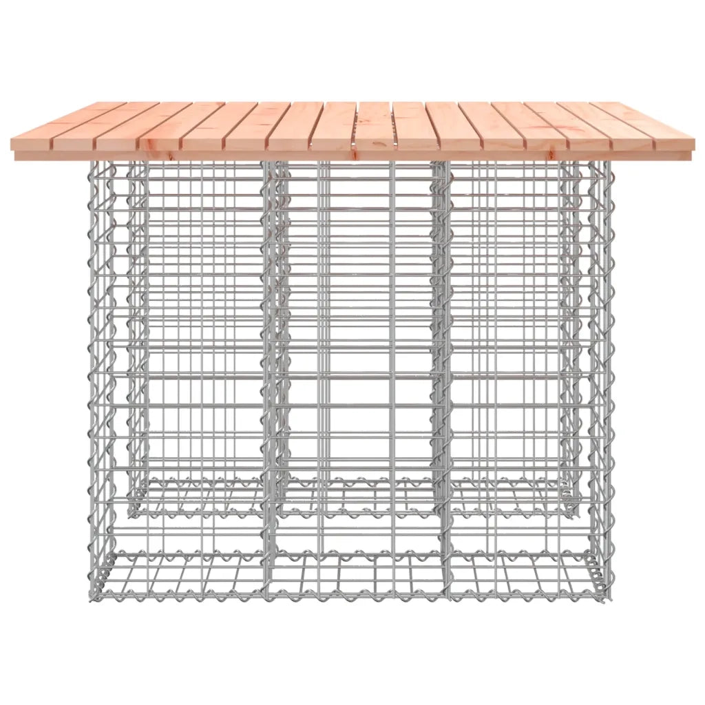 Tavolo da giardino in gabbione design 100x102x72 cm in legno massello Douglas 834372