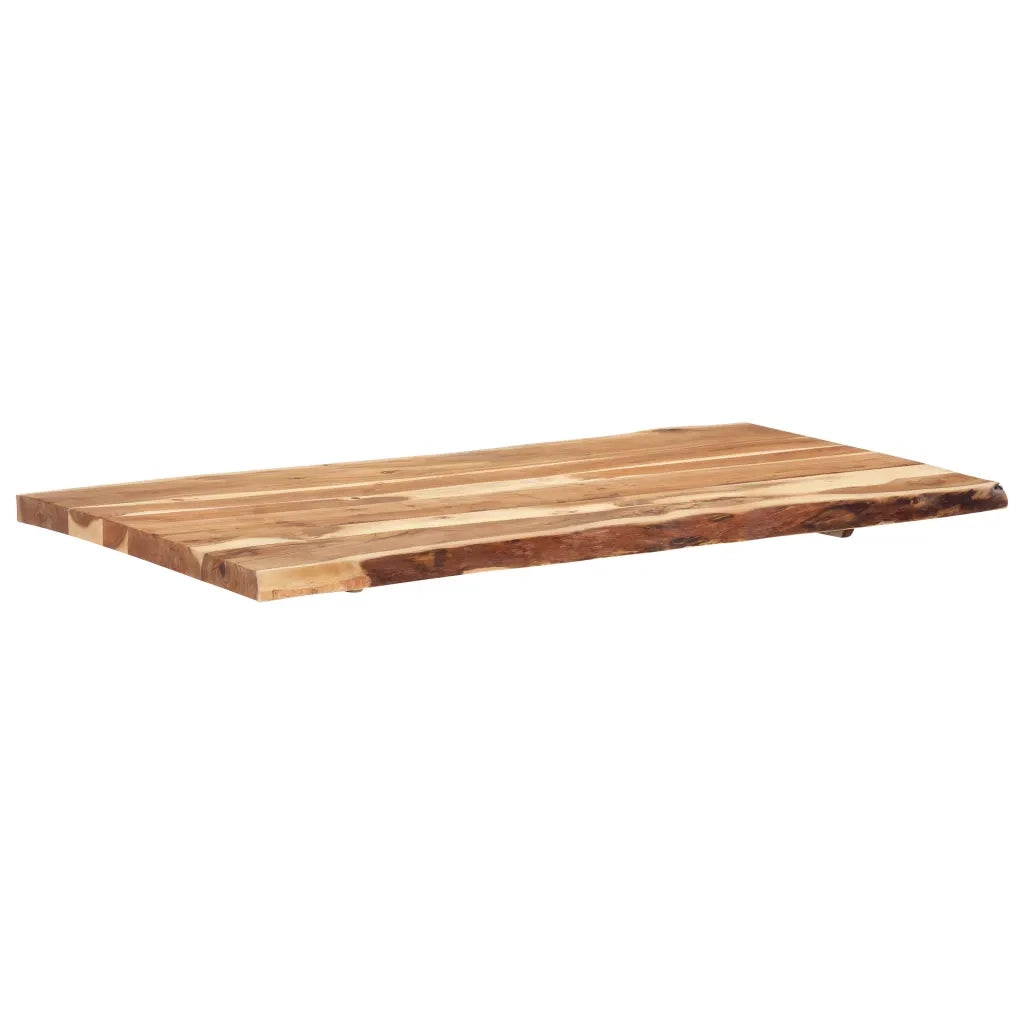 Piano del Tavolo in Legno Massello di Acacia 118x(50-60)x3,8 cm