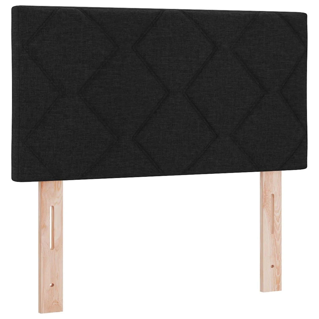 Testiera-Testata-Testiera Decorativa Nero 80 cm Pelle Sintetica 422834