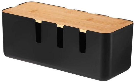 Cassetto per Organizzazione dei Cavi - Sicuro per bambini e animali domestici - 30,2 x 12,2 x 11,7 cm - Ordinamento dei cavi - Adatto per TV e altri dispositivi elettronici.