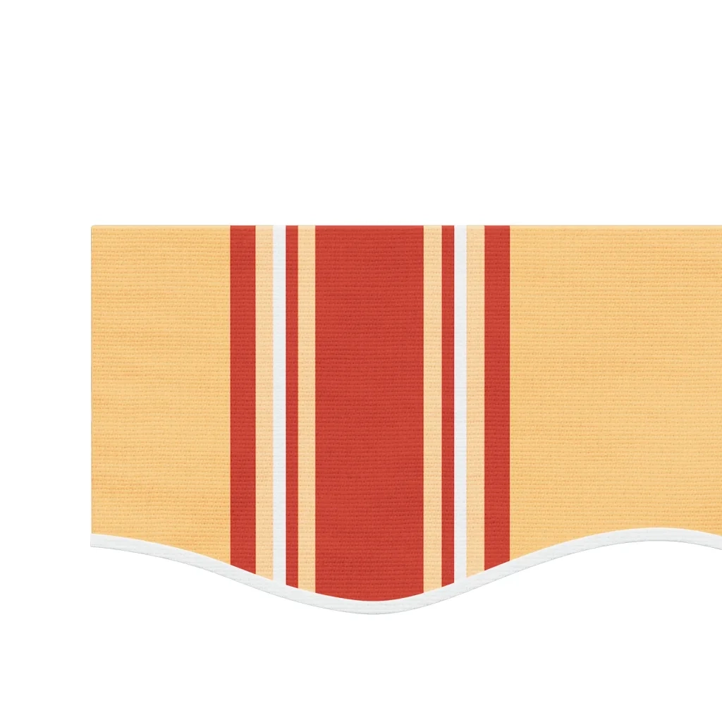 Tessuto Ricambio per Mantovana Tenda Righe Giallo Arancione 3 m 367792