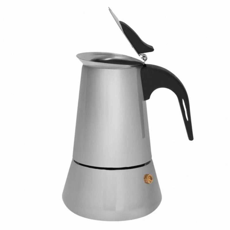 Kinghoff KH-1047 Espresso Maker - Macchina per caffè in acciaio inossidabile da 600 ml