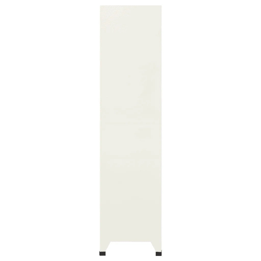 Armadio da ufficio moderno con serratura dimensioni 90 x 45 x 180 cm con 9 ante chiudibili a chiave in acciaio grigio codice 02_0047022.