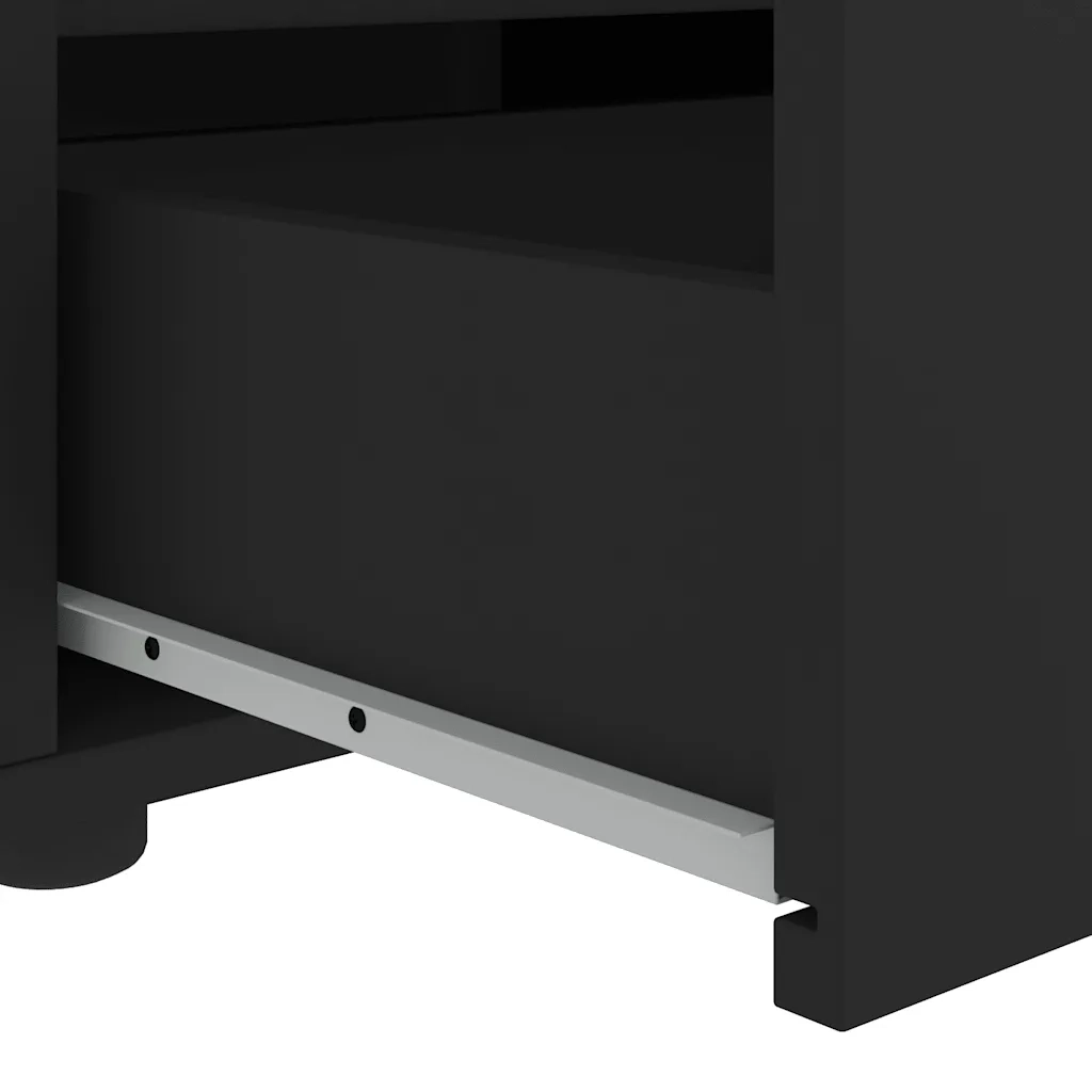 Mobile TV VISNES Nero 100x40x38 cm in Legno Multistrato 4108293