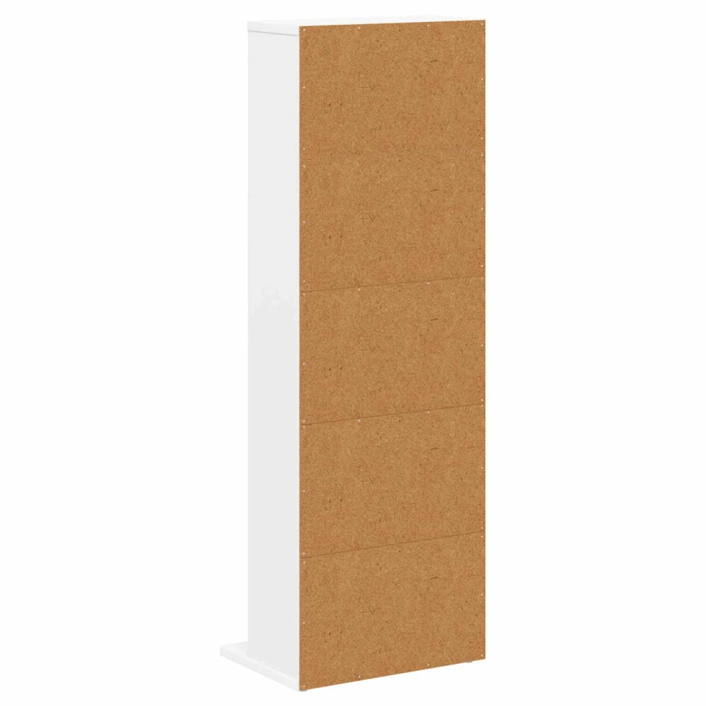 Mobile per CD Bianco 33 x 23,5 x 97,5 cm Legno ingegnerizzato 8012690