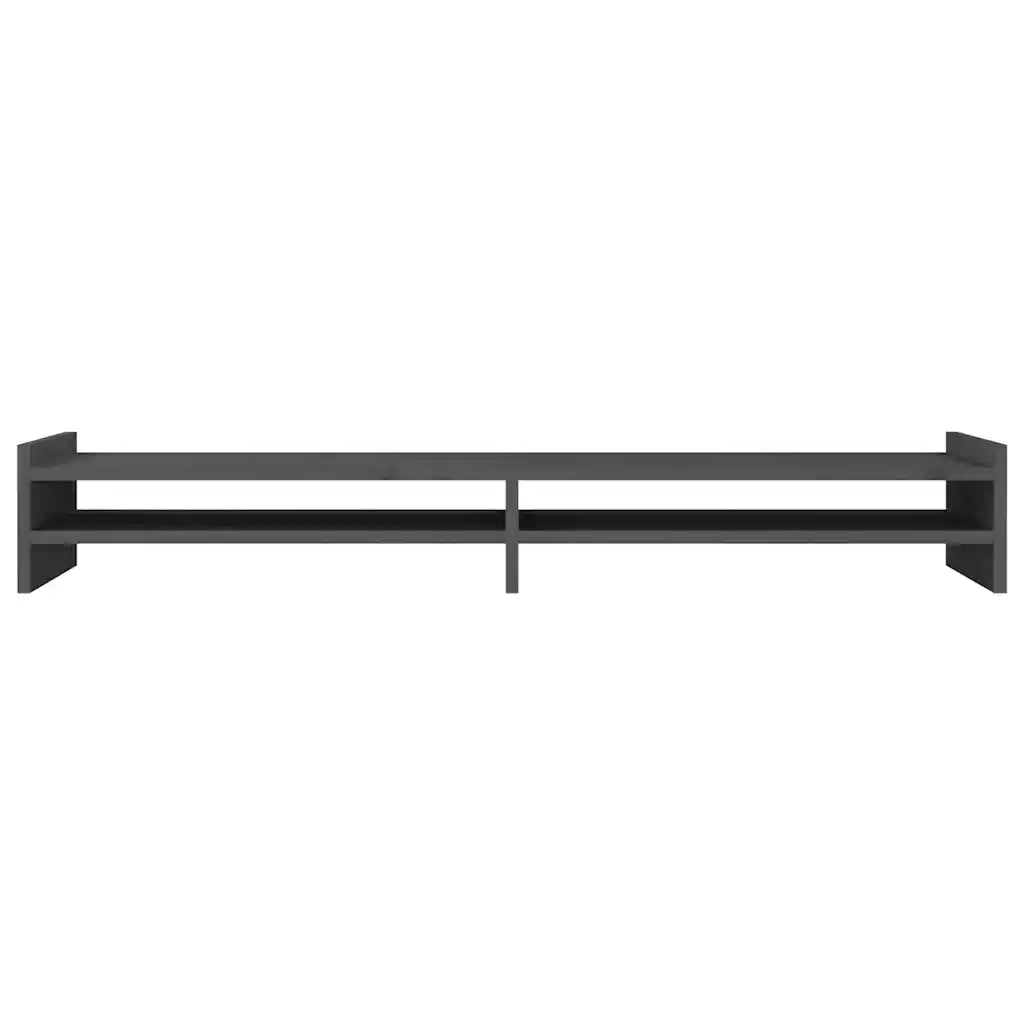 Supporto per Monitor Grigio 100x27x15 cm Legno Massello di Pino cod mxl 65598