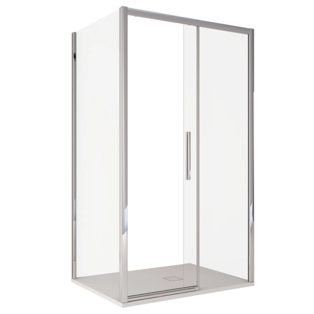 Box doccia due lati scorrevole cristallo 6mm h195 anticalcare lagoa duo, misura 70x150