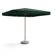 Tempo Style - Ombrellone da Giardino Vomero 3x3 m | Ombrellone da Esterno in Alluminio e Poliestere 180g/㎡ (Verde/Legno Noce)