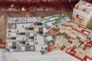 Set 168 Targhette Adesive Natalizie natale 5 x 3,5 cm