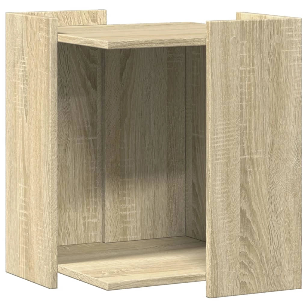 Mobiletto per lettiera per gatti in legno ingegnerizzato Sonoma marrone 02_0043342