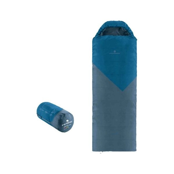 Sacco a pelo ferrino 86710obbs antelao square sx blu e grigio