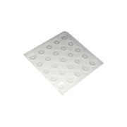 Paracolpi adesivi tondi trasparenti Ã˜ 10 mm. - spessore 3,0 mm. - 25 pz.