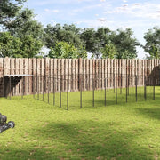 Gabbia per Cani Nera 20,57 m² in Acciaio 3082228