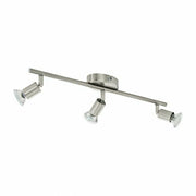 Faretti da Soffitto 3 Luci Plafoniera Lampada su Binario Acciaio Buzz Led EGLO