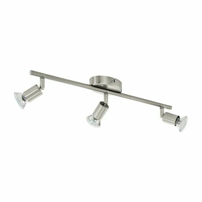 Faretti da Soffitto 3 Luci Plafoniera Lampada su Binario Acciaio Buzz Led EGLO