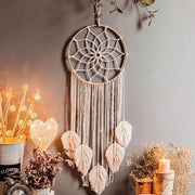 Decorazione da Parete Macramé Artigianale con Stile Bohemien per Casa e Camera da Letto