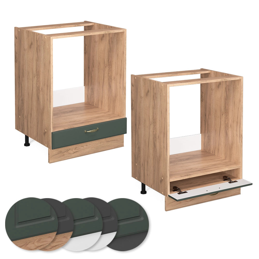 Vicco Mobile per forno da incasso Verde-oro Country House 60 cm senza piano di lavoro